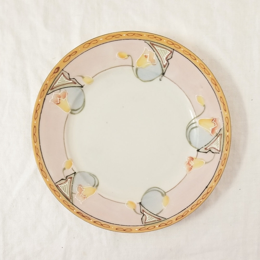 Antique Nippon Handpainted Floral Plate